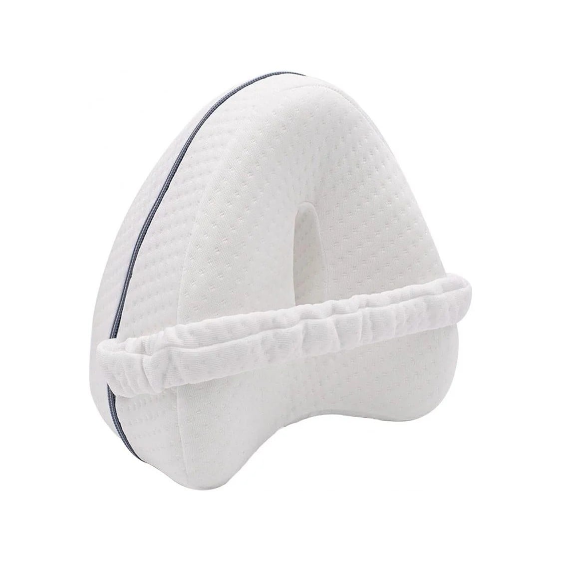 Perna Ortopedica pentru Picioare, , Multifunctionala, Confortabilă, in Forma de Inima, Spuma cu Memorie, Curea Anti-cadere, 25x23x13 cm, Alb [3]