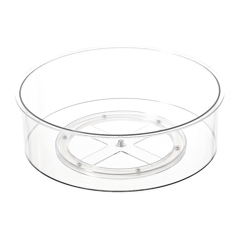 Organizatoare si Depozitare Bucatarie - Suport Rotativ pentru Condimente, , Multifunctional, Rotund, 360 de Grade, pentru Bucatarie, Plastic, 30.5x30.5x10 cm, Transparent
