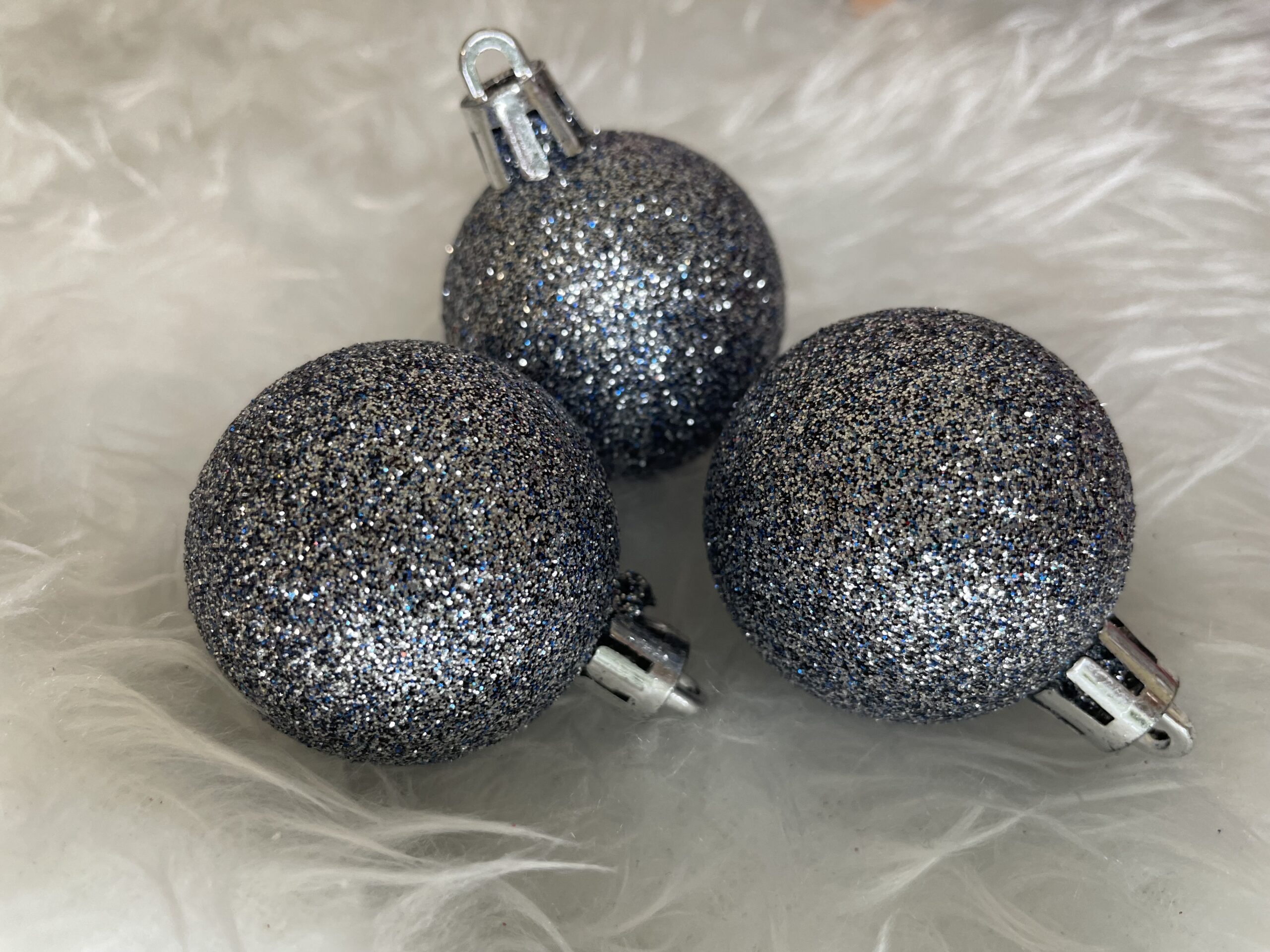 Set globuri de Craciun, 20 bucati, 3 modele, 4cm, albastru marin [21]