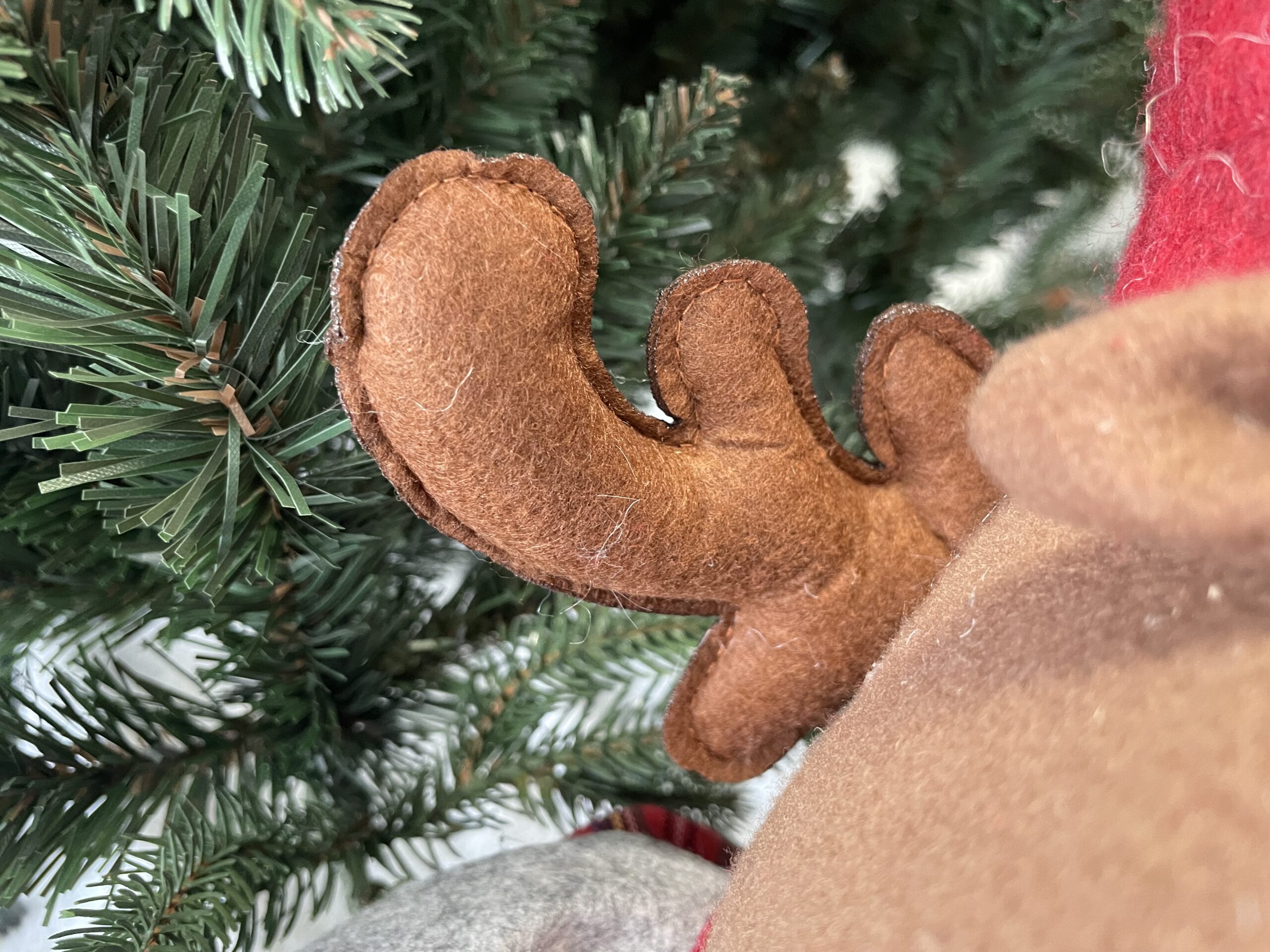 (DL) Figurina Craciun, Ren, picioare telescopice, inaltime extensibila 55-95cm [17]