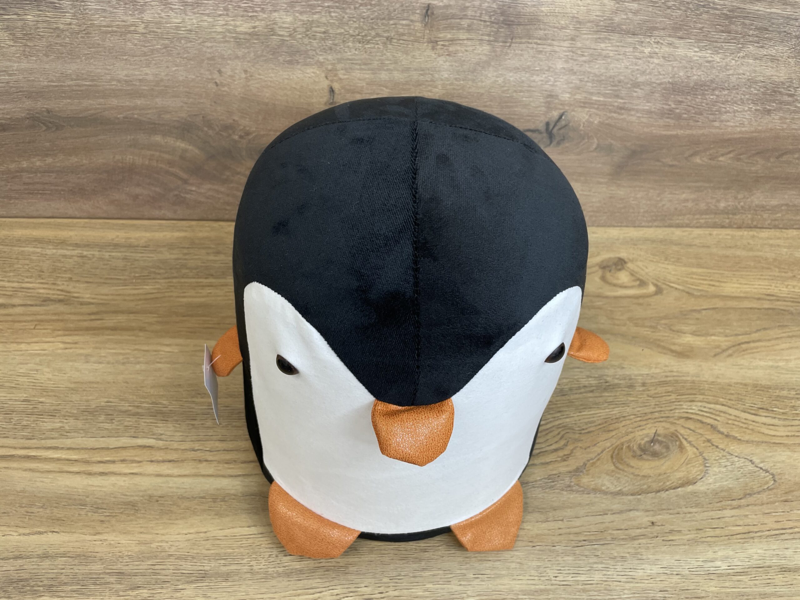 Taburet pentru copii, 28x25cm, maxim 50kg, model pinguin negru [3]