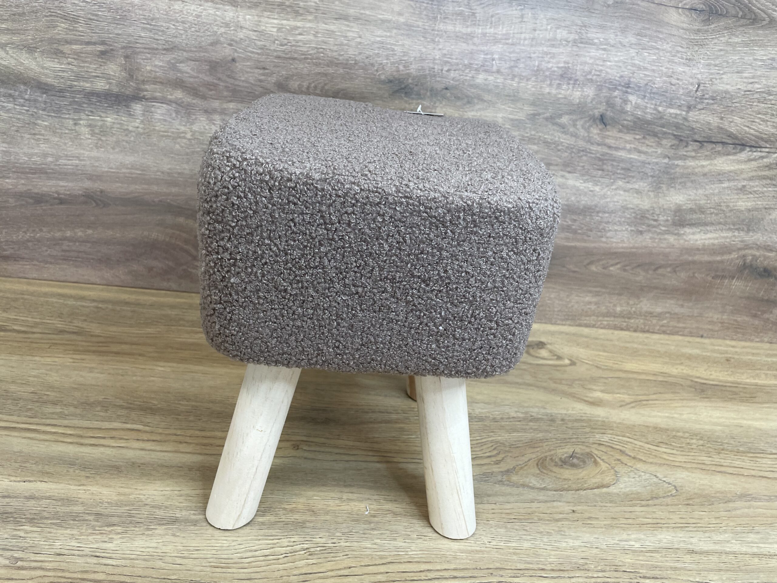 Taburet pentru copii, patrat, 26x26x34cm, maxim 50kg, maro [7]