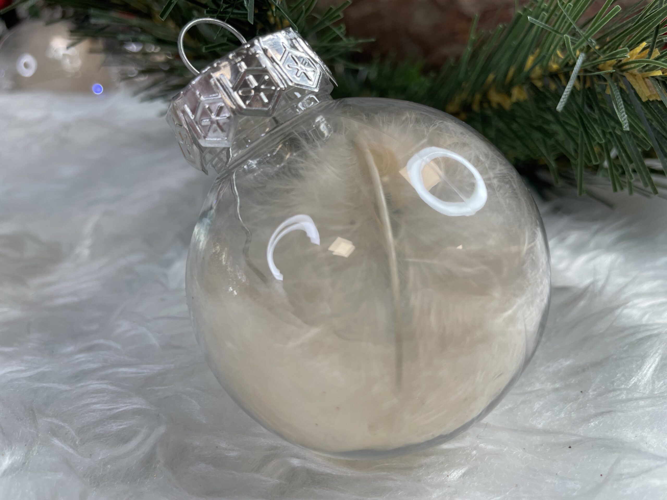 Set globuri de Craciun Inedit, 30 bucati, 6cm, transparente si auriu [26]