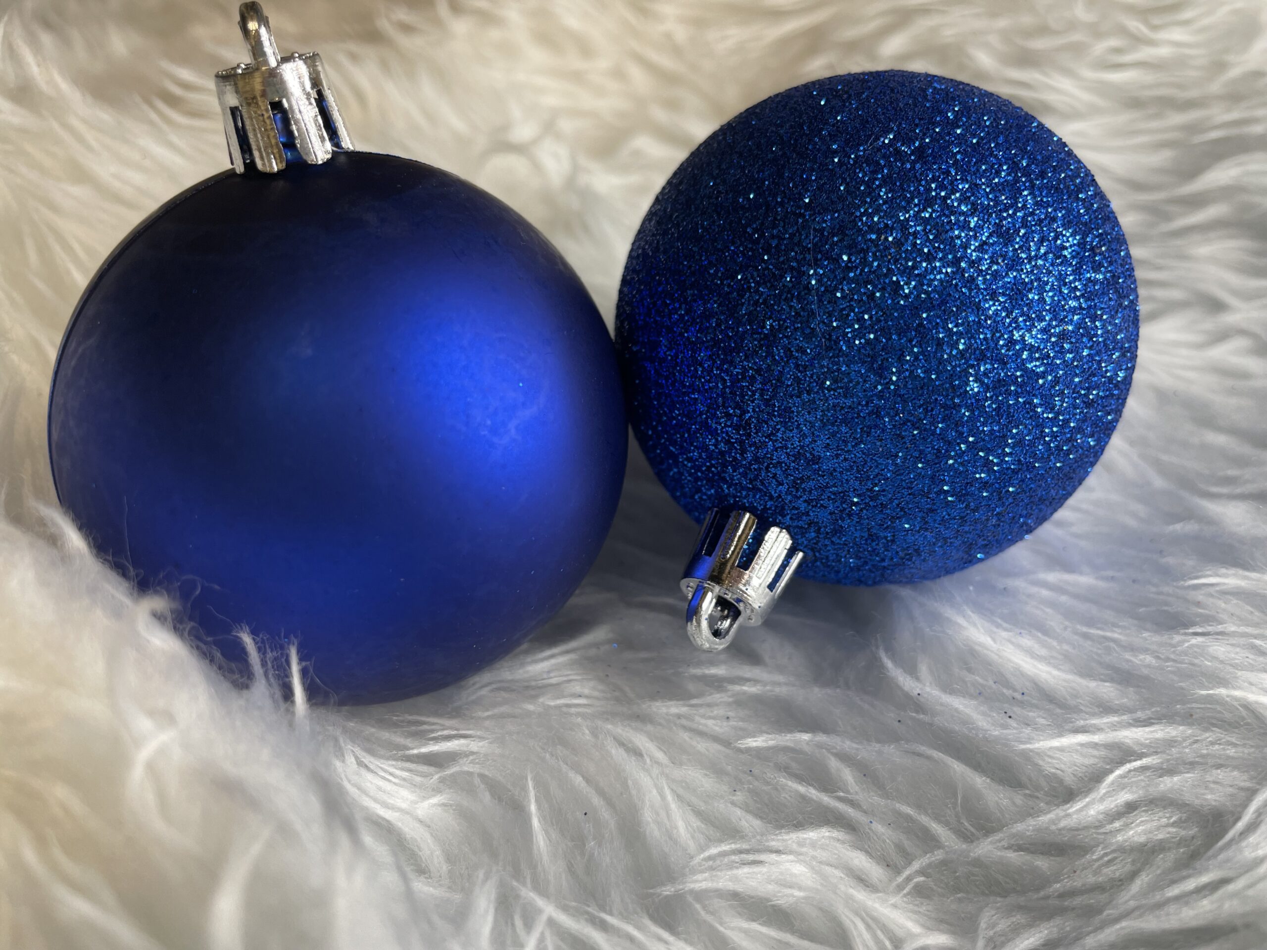 Set globuri de Craciun, 30 bucati, 3 modele, 6cm, albastru [22]