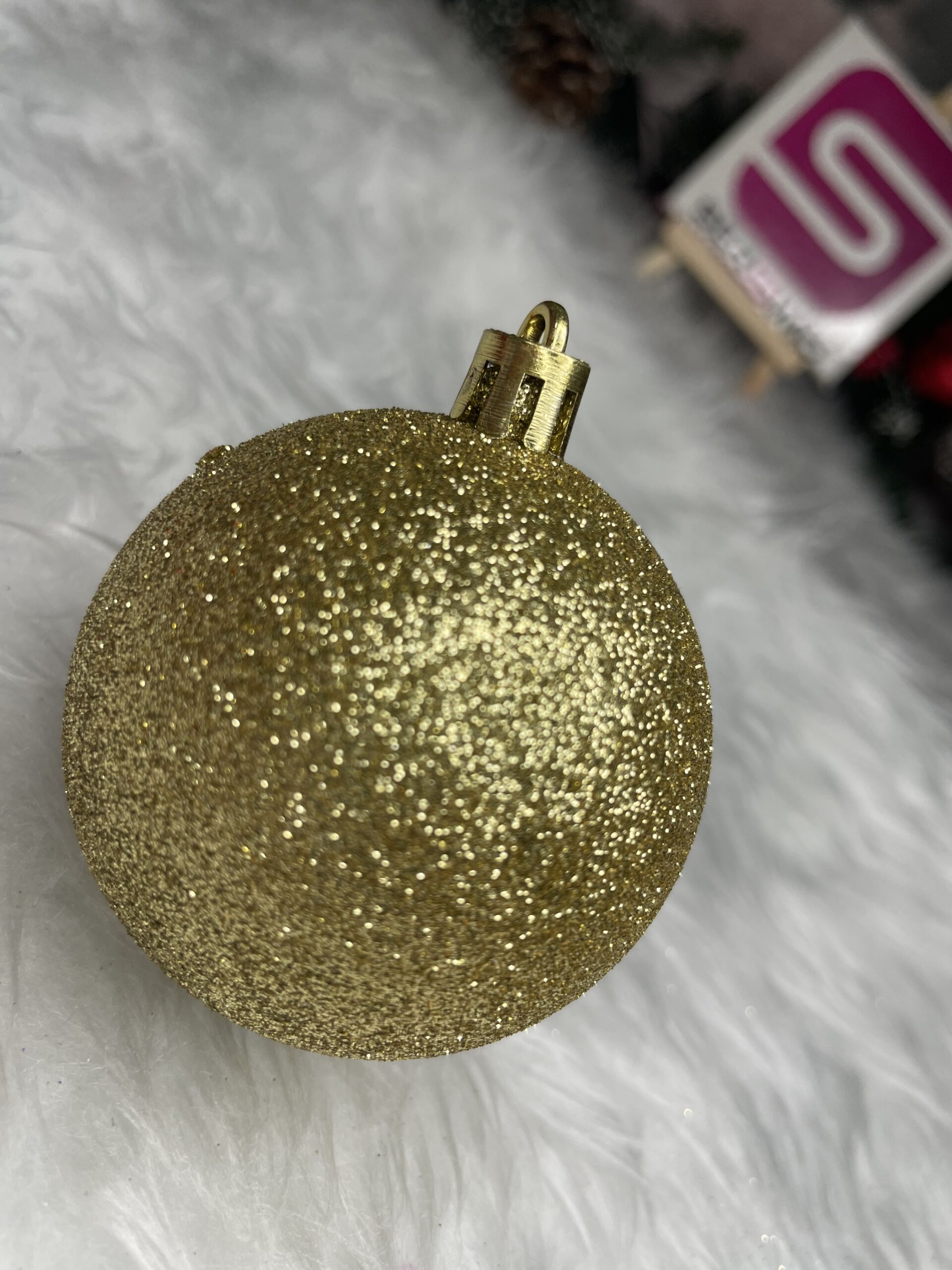 Set globuri de Craciun, 30 bucati, 3 modele, 6cm, auriu [17]