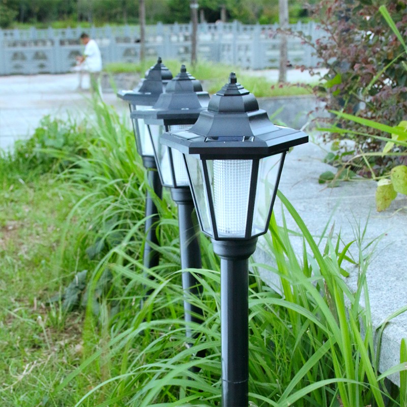 Lampa solara hexagonala de gradina , Alb Rece [3]