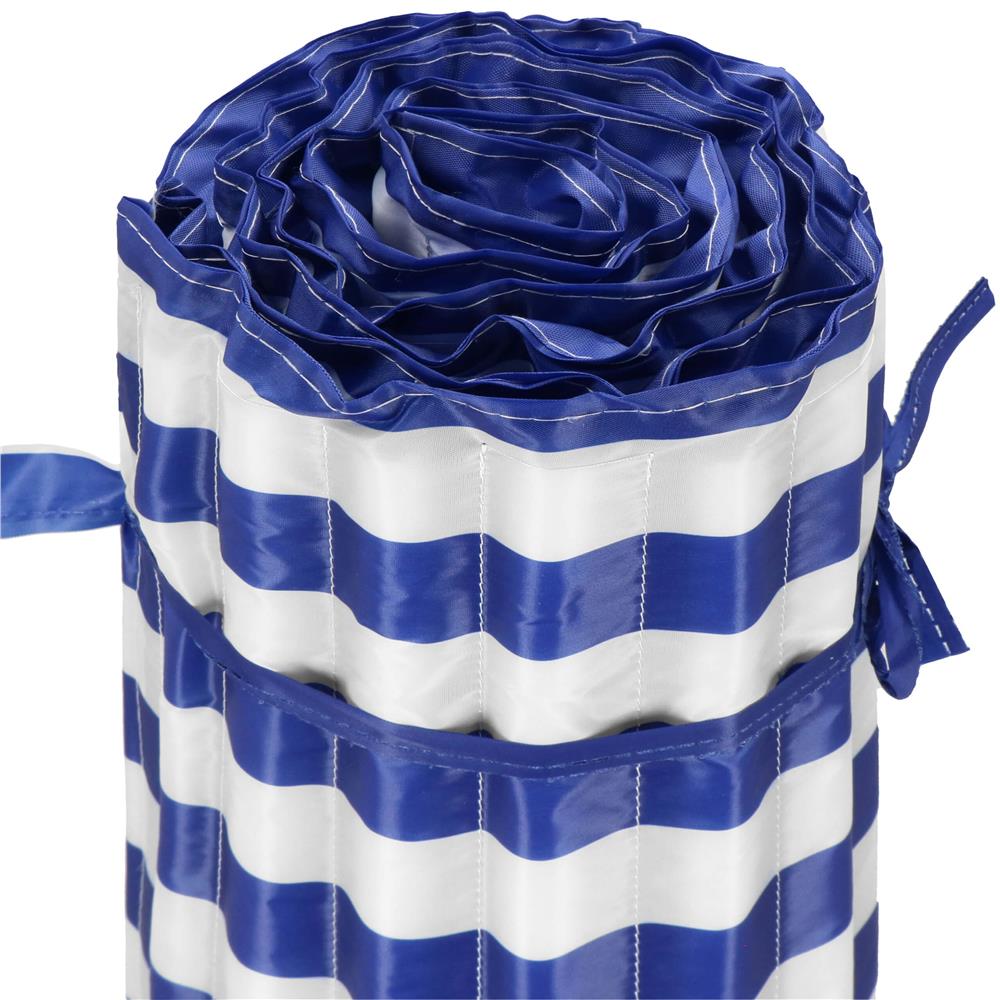 Saltea plaja pliabila din spuma EPE, cu maner si prindere, 180x60x1 cm, albastru cu dungi [14]