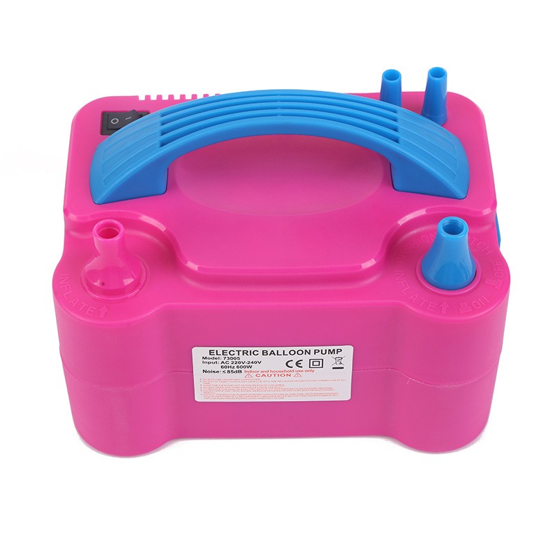Pompa Electrica Pentru Umflat Baloane, 600 W, Roz cu albastru, [8]
