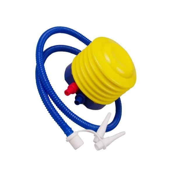 Colace si Piscine - Pompa de picior, cu 3 adaptoare de valva, Air Step, , Galben-Albastru