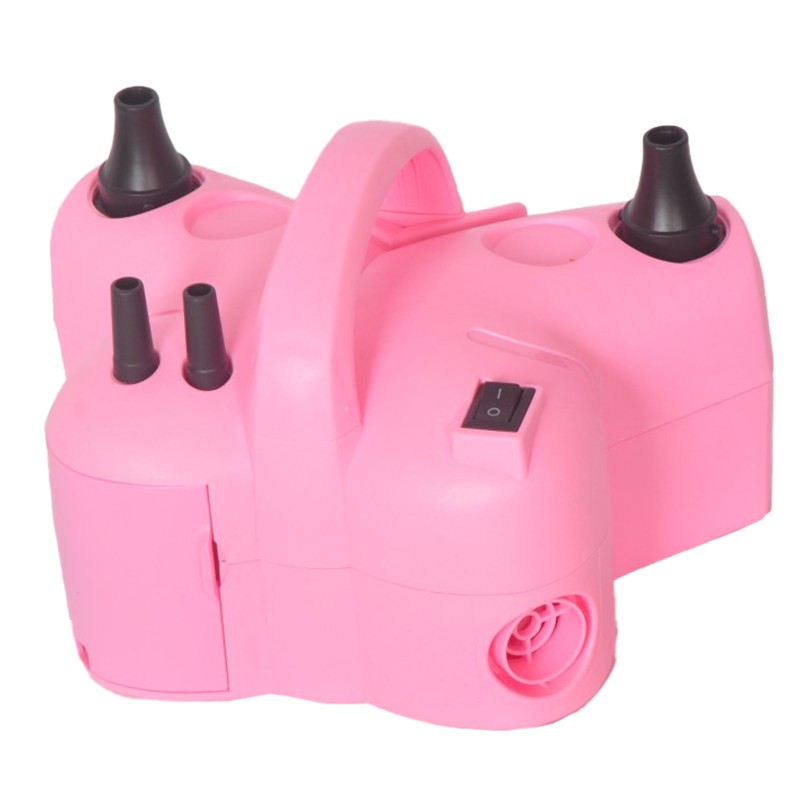 Pompe Baloane - Pompa Electrica de Umflat Baloane, , cu Doua Iesiri, 220V, Putere 600W, Accesorii petrecere, Roz