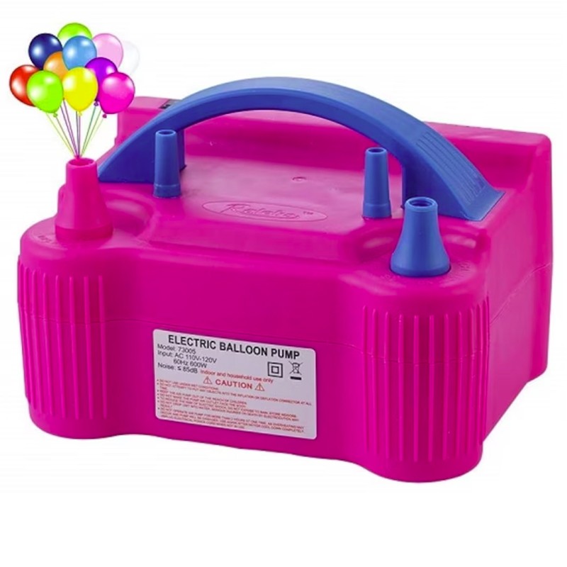 Pompe Baloane - Pompa Electrica de Umflat Baloane, , cu Doua Iesiri, 220V, Putere 600W, Accesorii petrecere, Mov