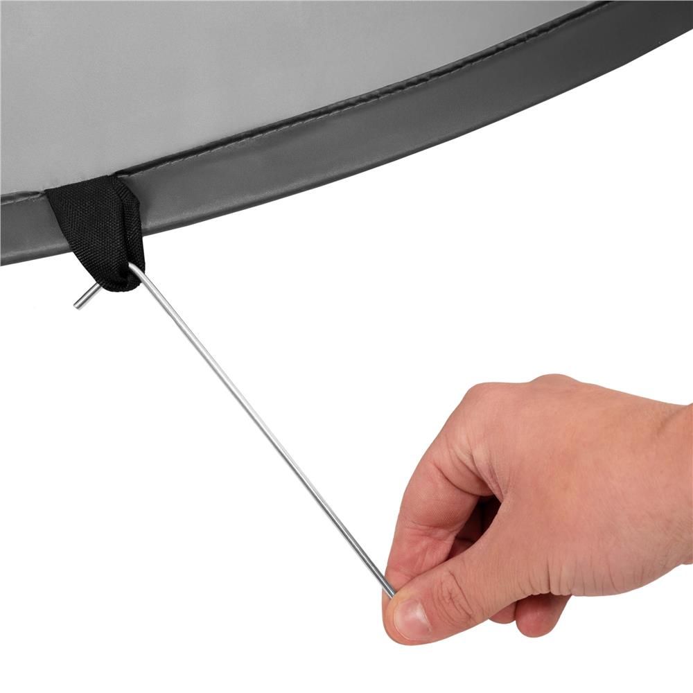 Cort plaja autoexpansibil POP-UP cu protectie UV, podea izolanta si husa transport, 190x120x100 cm, turcoaz si gri [5]