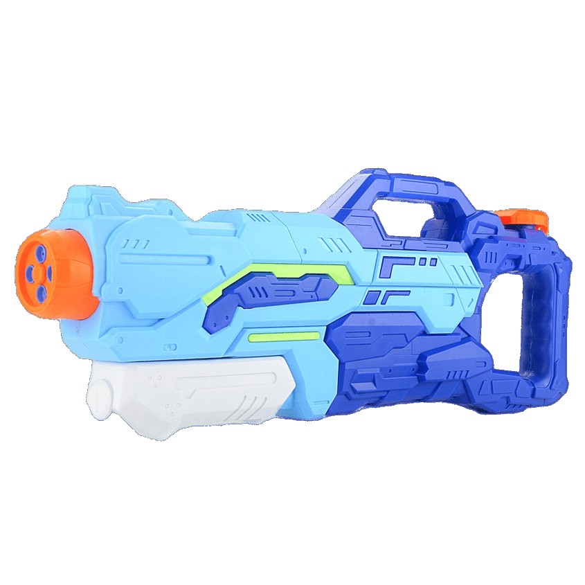 ✨TOATE PRODUSELE✨ - Pistol cu Apa pentru Copii, Rezervor, Pentru Piscina/Plaja, , 6ani+, 4 duze, Albastru, 1500ML