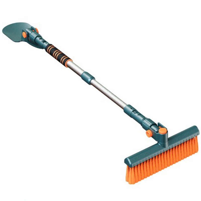 ✨TOATE PRODUSELE✨ - Racleta Auto pentru Zapada cu Doua Capete, , Dezapezire Masina, cu Maner Lung, Ergonomica, Detasabila, pentru Geamuri si Caroserie, Usor de Utilizat, 48 cm- 78 cm, Verde Inchis