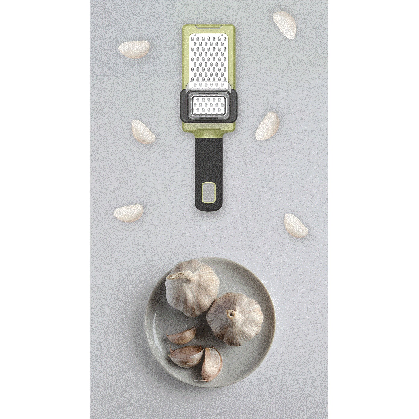 Razatoare Multifunctionala, , pentru Ustuoi, Branza, Cascaval, 20.3 x 5.8 x 3.3 cm, Verde/Gri [3]