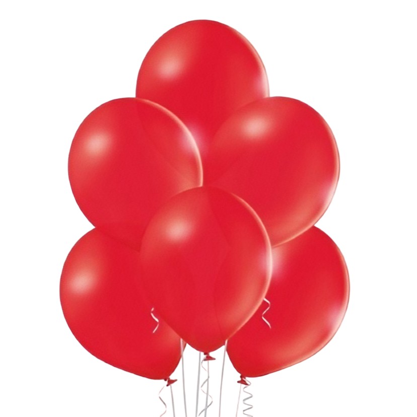 ✨TOATE PRODUSELE✨ - Set 10 Baloane din Latex, , Model Party, 13 cm, 1 g, Rosu