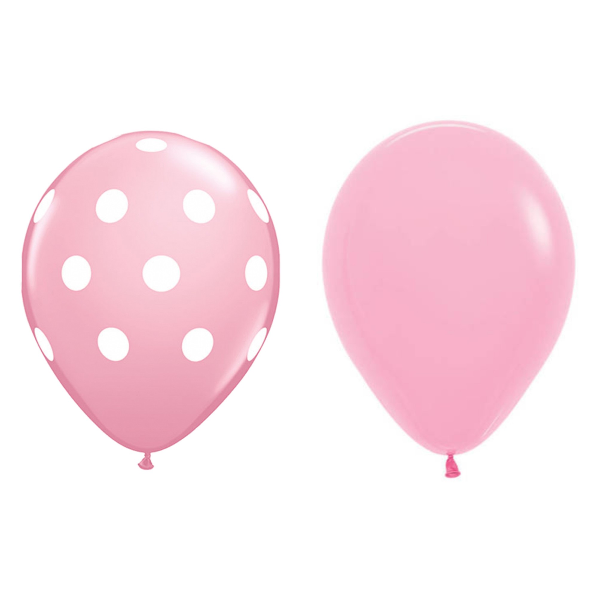 ✨TOATE PRODUSELE✨ - Set 10 Baloane din Latex, , Model Party cu Buline si Simple, 30 cm, Roz, 2.8 g