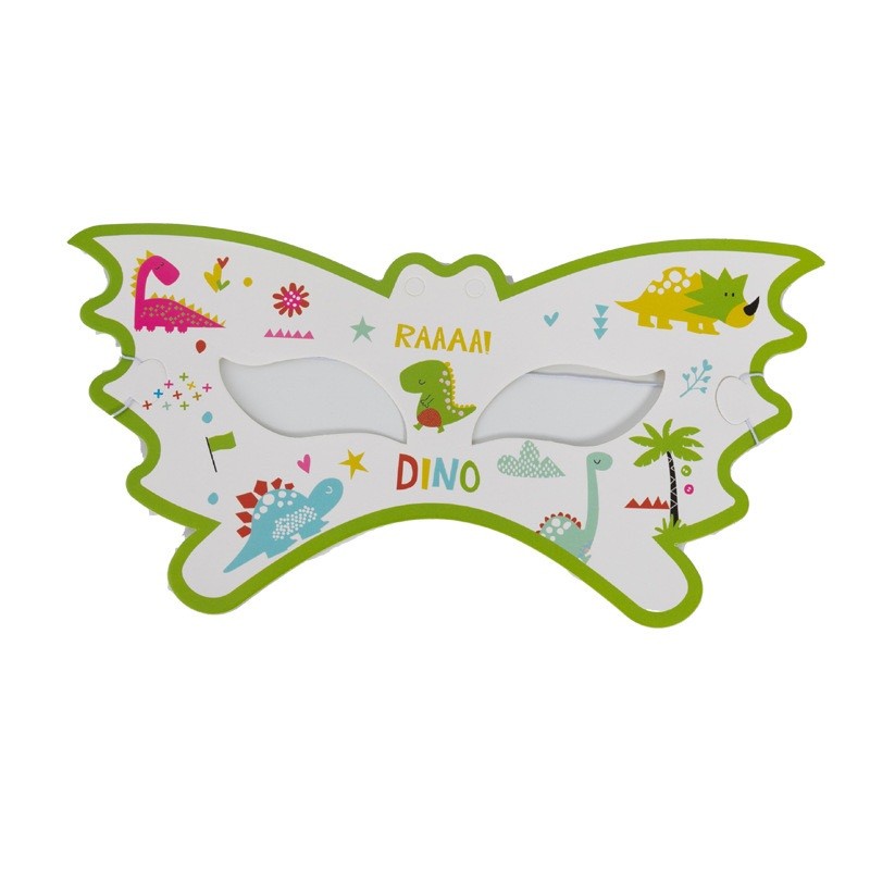✨TOATE PRODUSELE✨ - Set 10 Masti Decorative, , Colectia Dino Park, 18 x 8 cm, din Carton, Multicolor