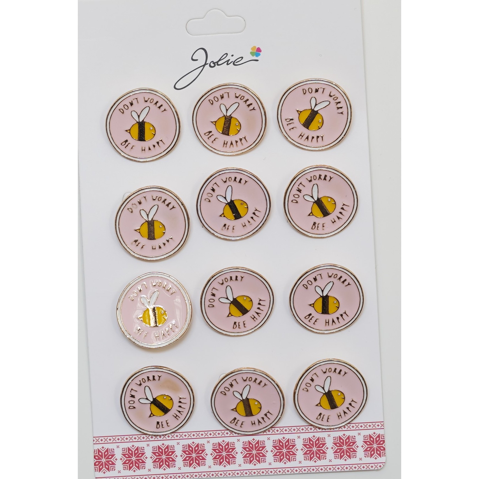 ✨TOATE PRODUSELE✨ - Set 12 Brose Martisor pentru Copii Albina Don`t Worry Bee Happy