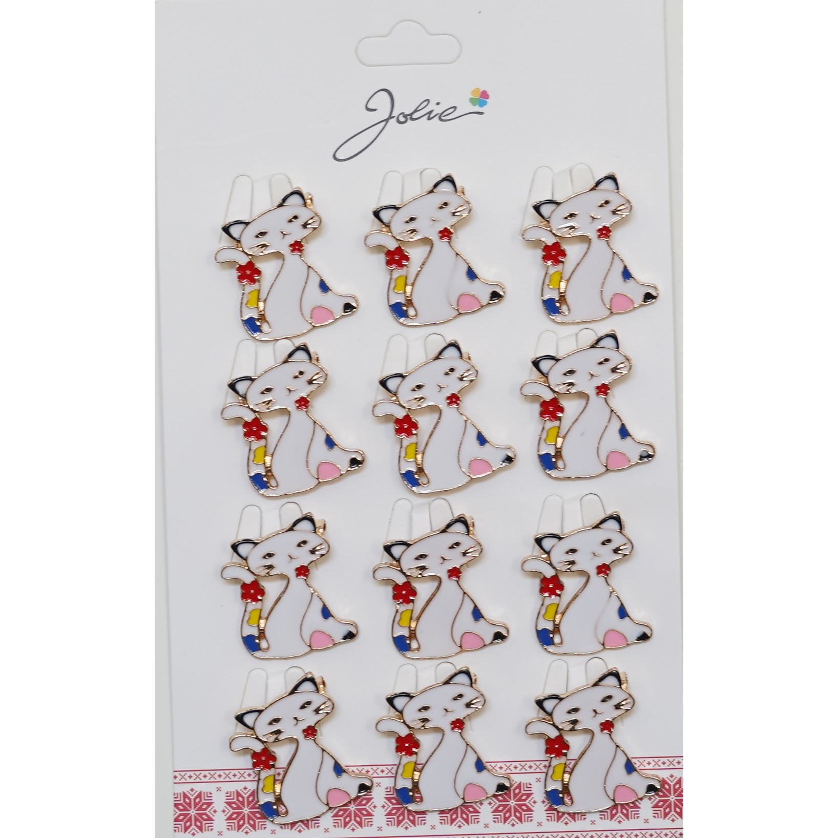 Set 12 Brose Martisor pentru Copii Pisica [1]