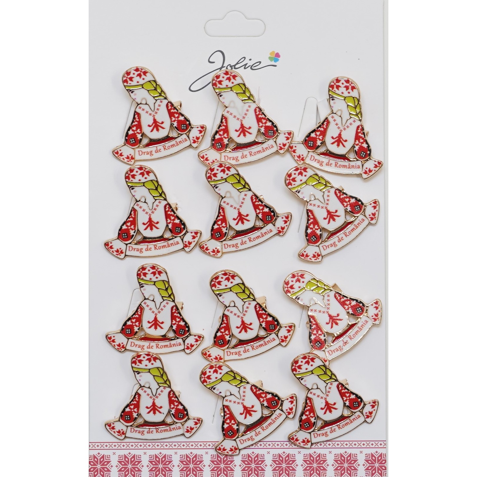 ✨TOATE PRODUSELE✨ - Set 12 Brose Martisor Primavara Drag de Romania