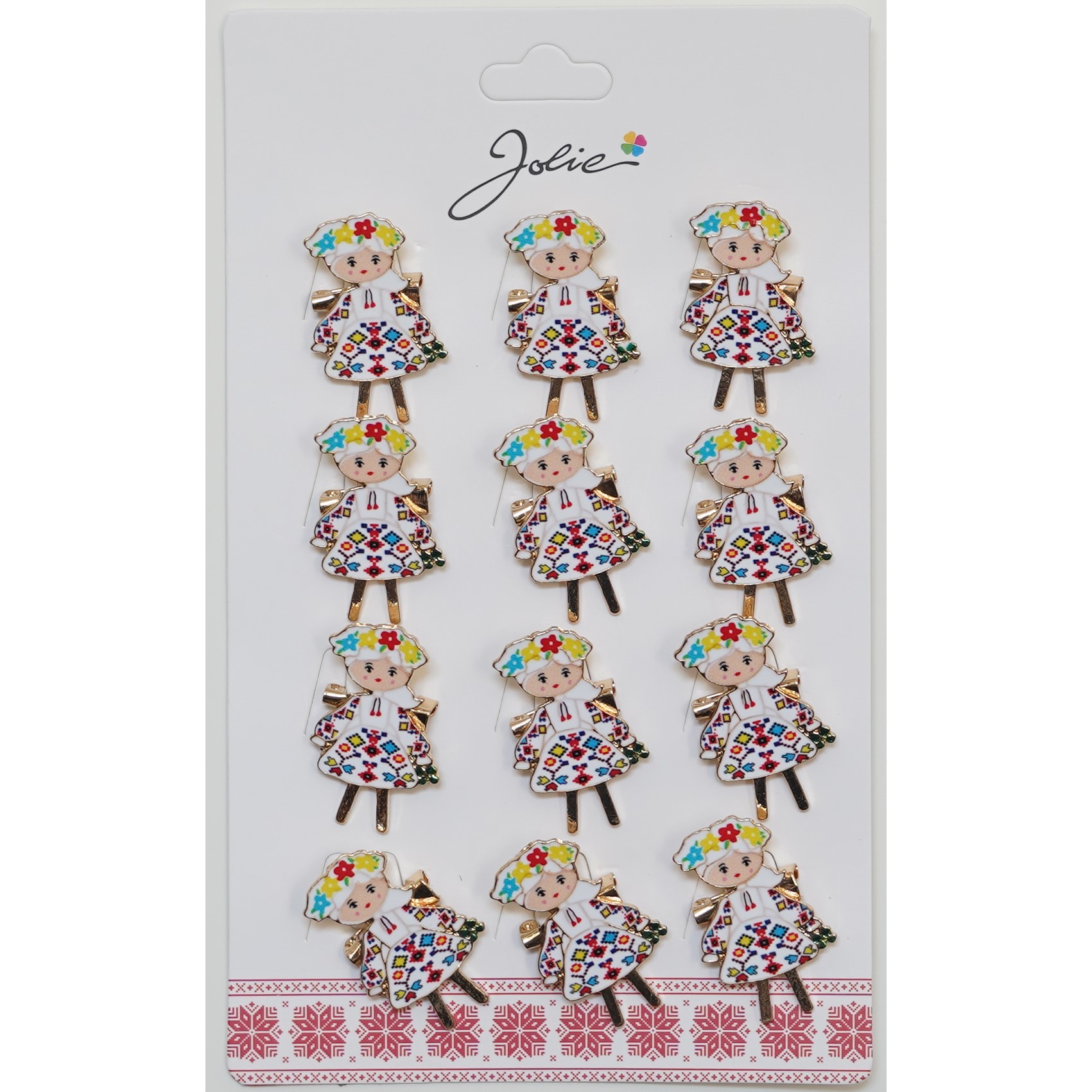 ✨TOATE PRODUSELE✨ - Set 12 Brose Martisor Primavara Fata Traditionala cu Coronita