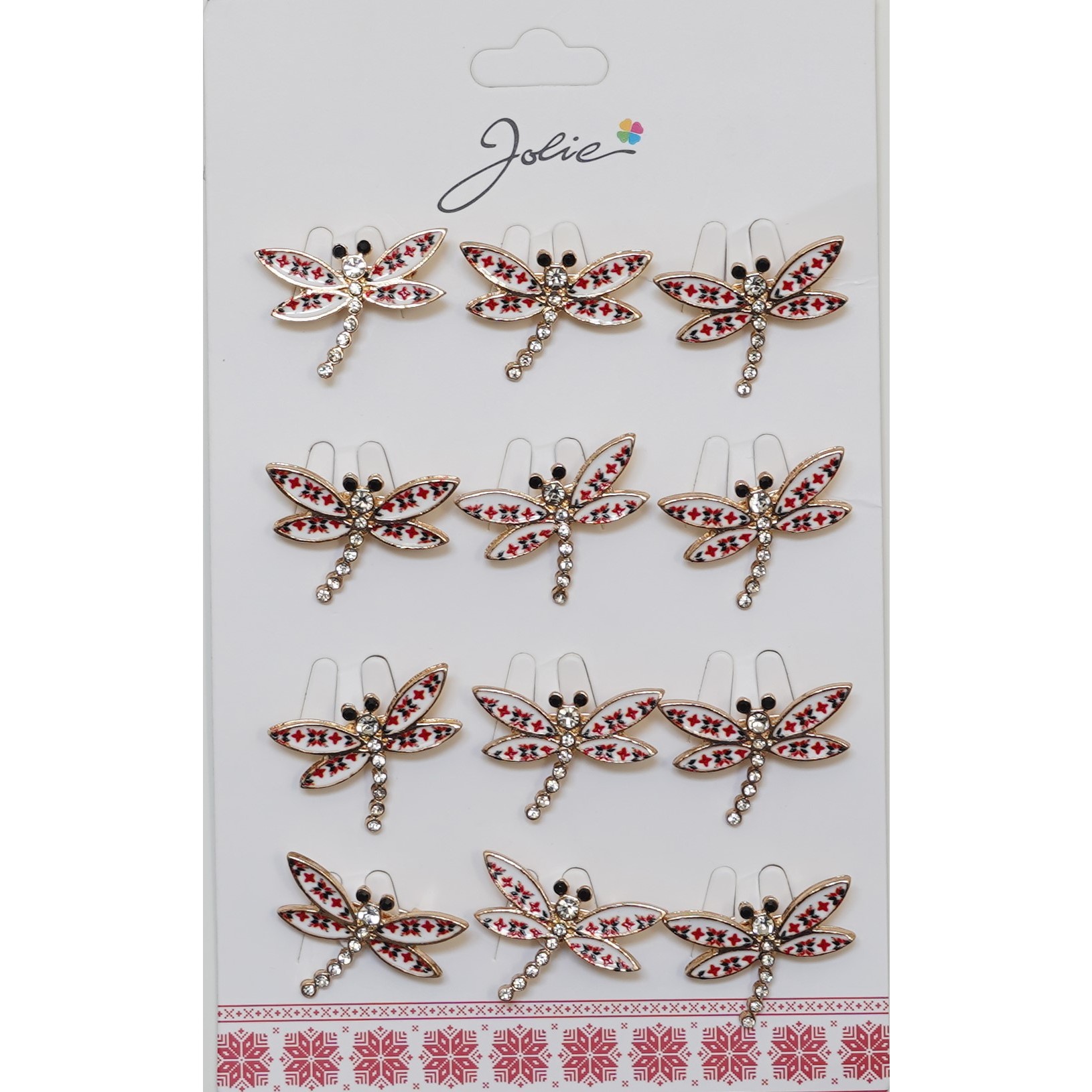 ✨TOATE PRODUSELE✨ - Set 12 Brose Martisor Primavara Libelula Traditional si Pietre