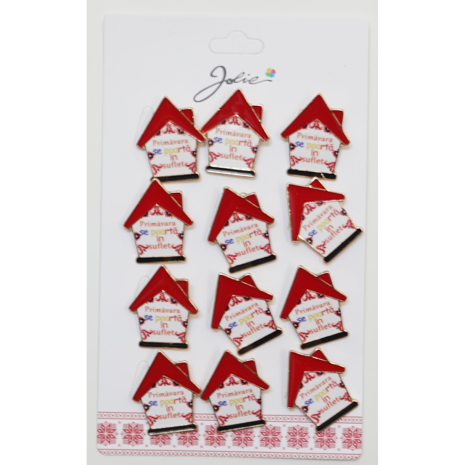 ✨TOATE PRODUSELE✨ - Set 12 Brose Martisor Primavara Mesaj Primavara se Poarta in Suflet