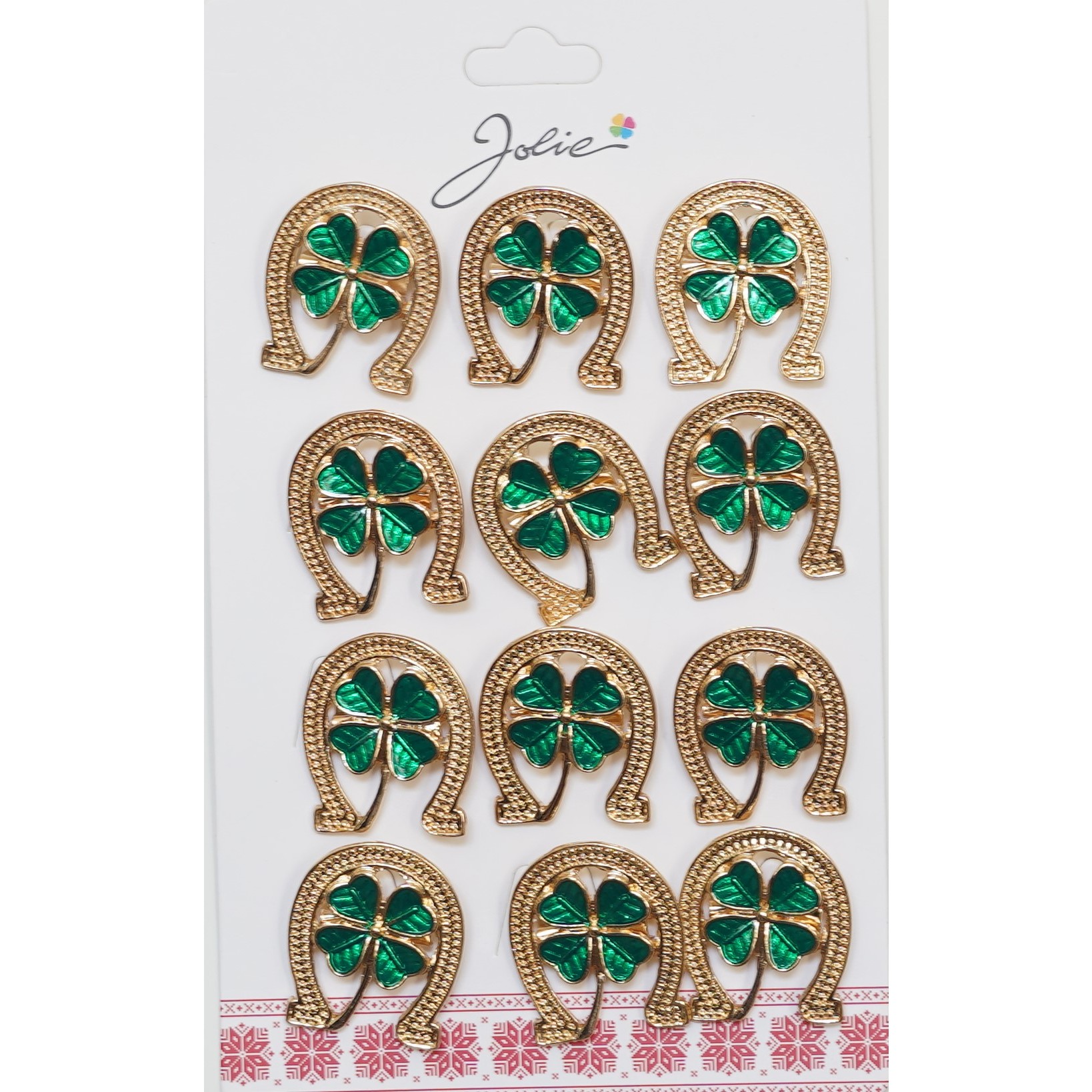 ✨TOATE PRODUSELE✨ - Set 12 Brose Martisor Primavara Trifoi in Potcoava