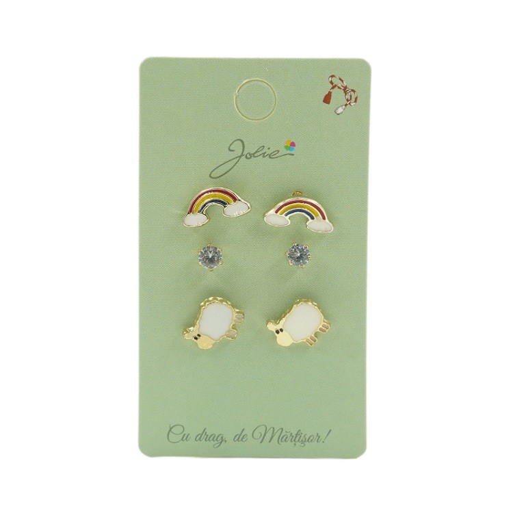 Set 3 Perechi Cercei Curcubeu, Piatra, Oita [1]