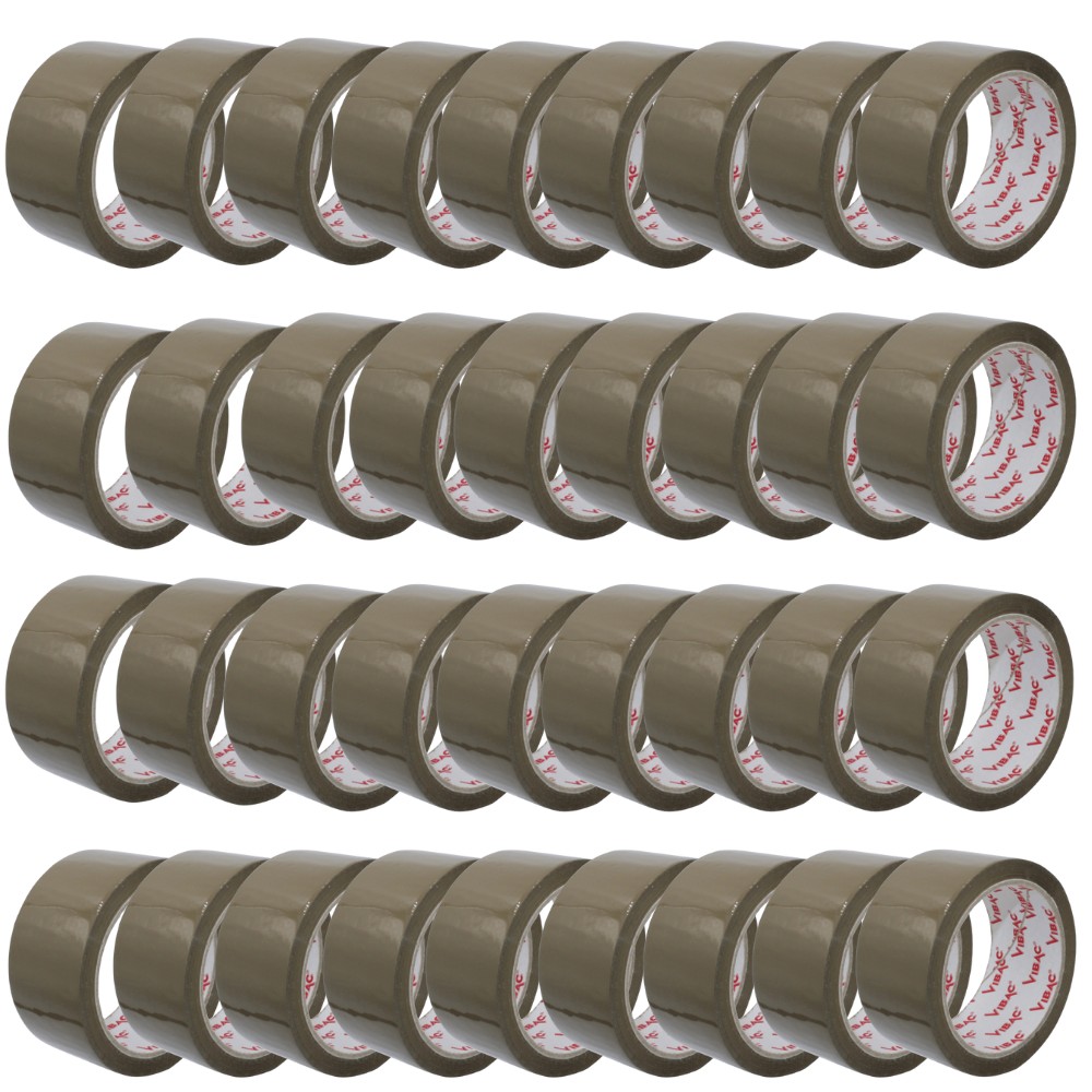 ✨TOATE PRODUSELE✨ - Set 36 Role Banda Adeziva Solvent, Vibac, 48mmx60m, Ambalare, Sigilare, Rezistenta, Maro