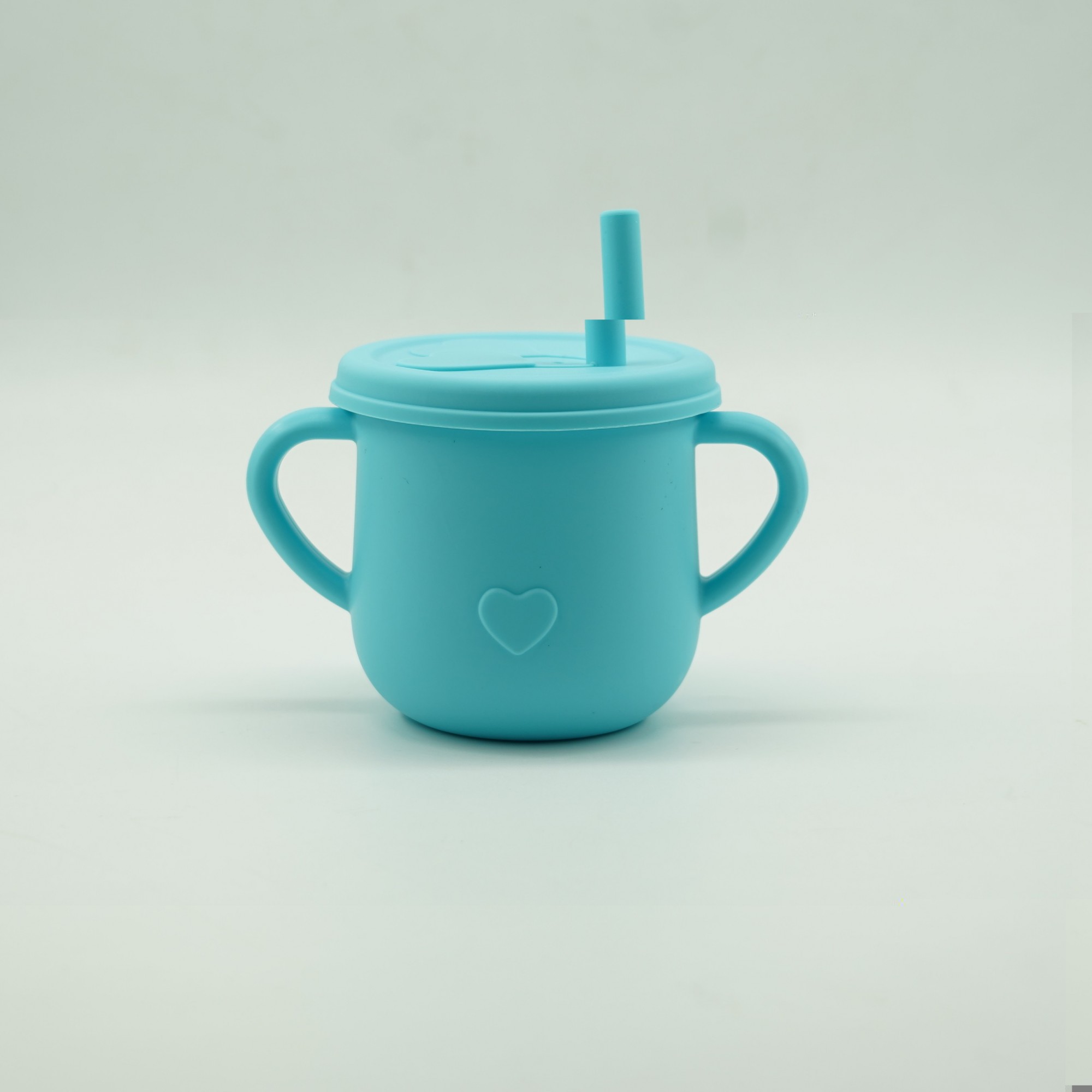 Set 5 piese diversificare bebelusi si copii din silicon , baveta, farfurie compartimentata cu ventuza, bol cu ventuza, tacamuri, fara alergeni, albastru [2]