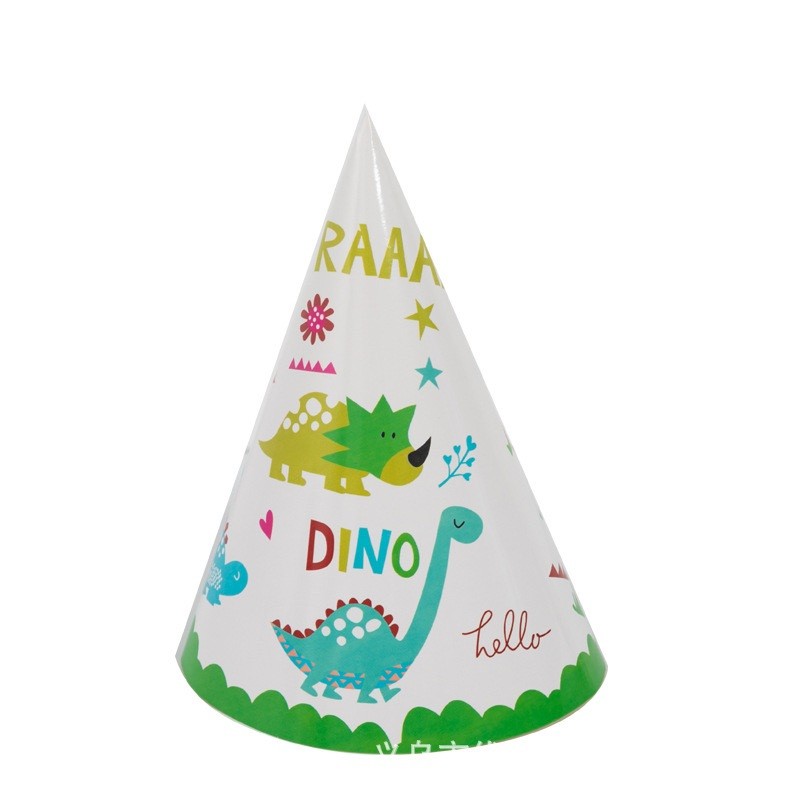 ✨TOATE PRODUSELE✨ - Set 6 Coifuri, , Colectia Dino Park, 20 x 14 cm, din Carton, Multicolor
