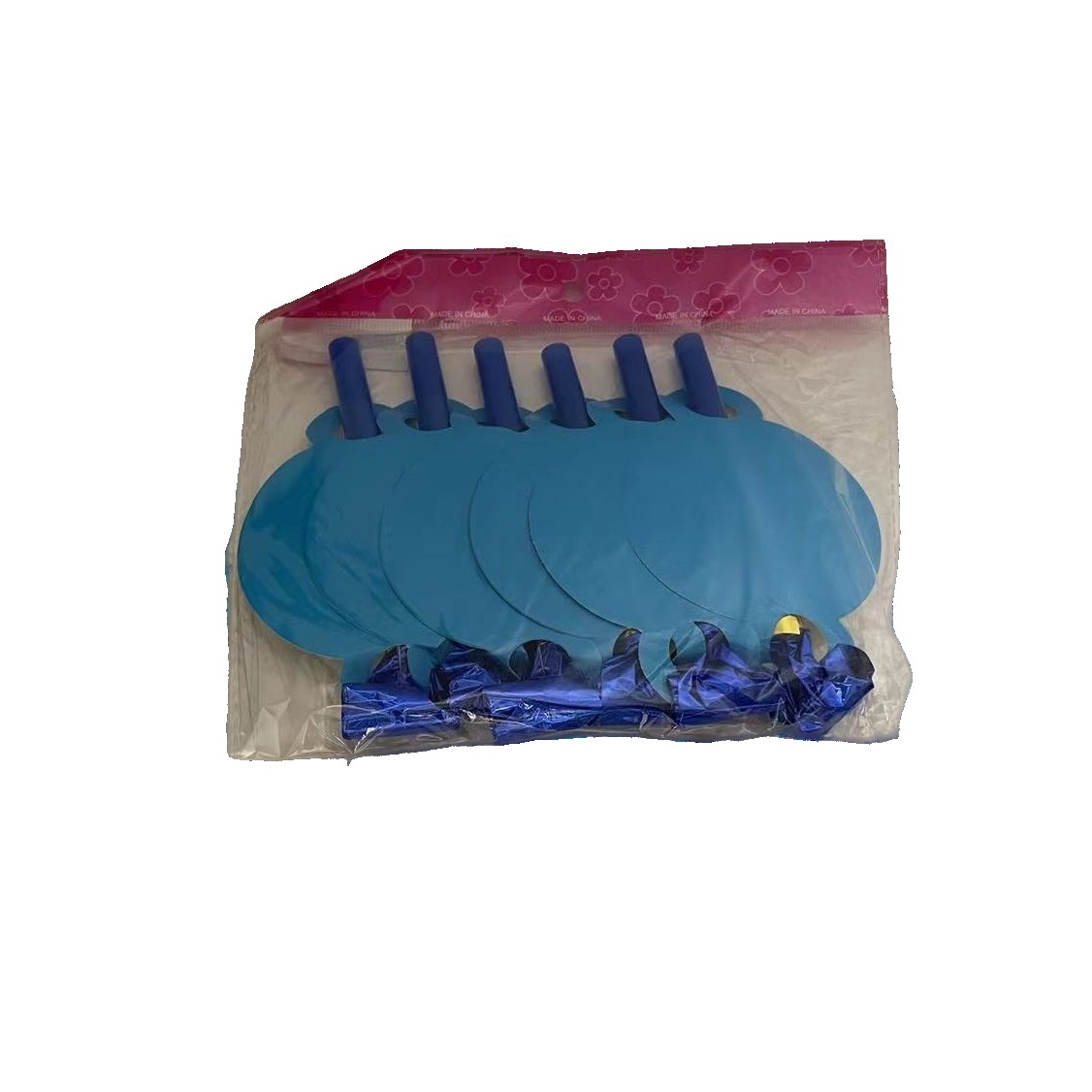 ✨TOATE PRODUSELE✨ - Set 6 Suflatori Happy Birthday, , pentru Petrecere, Albastru