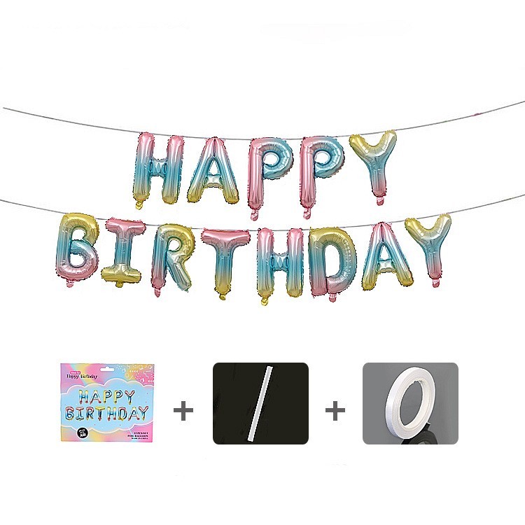 Set baloane folie , Happy Birthday, 40 cm, multicolor [3]
