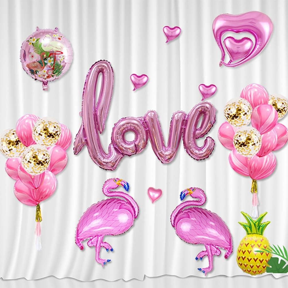 Balon din Folie Metalizata, , Model Love scris de mana, 102x65 cm, Tematica Ziua Îndrăgostiților, Ambalaj Individual, Pai Inclus, Umflare cu Aer sau Heliu, Roz [3]