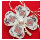 Set 12 Brose Martisor Primavara Trifoi Traditional cu Perla [1]