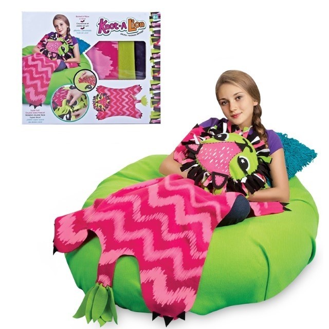 Set de creatie DIY, , patura de tricotat multicolor [3]