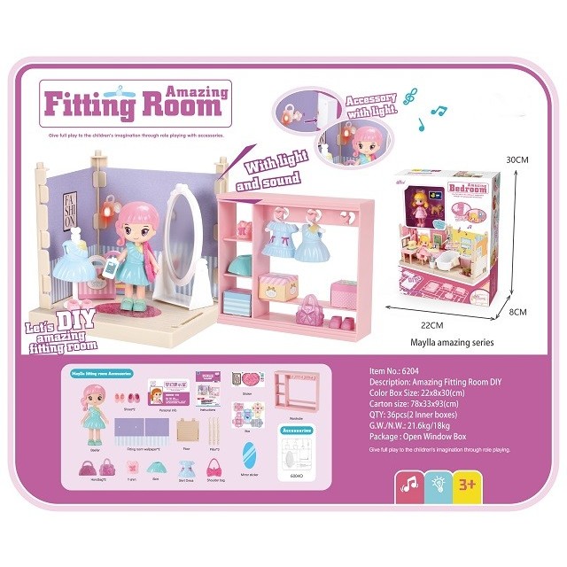 Set garderoba cu tinute, , casa de papusi cu haine si accesorii [5]