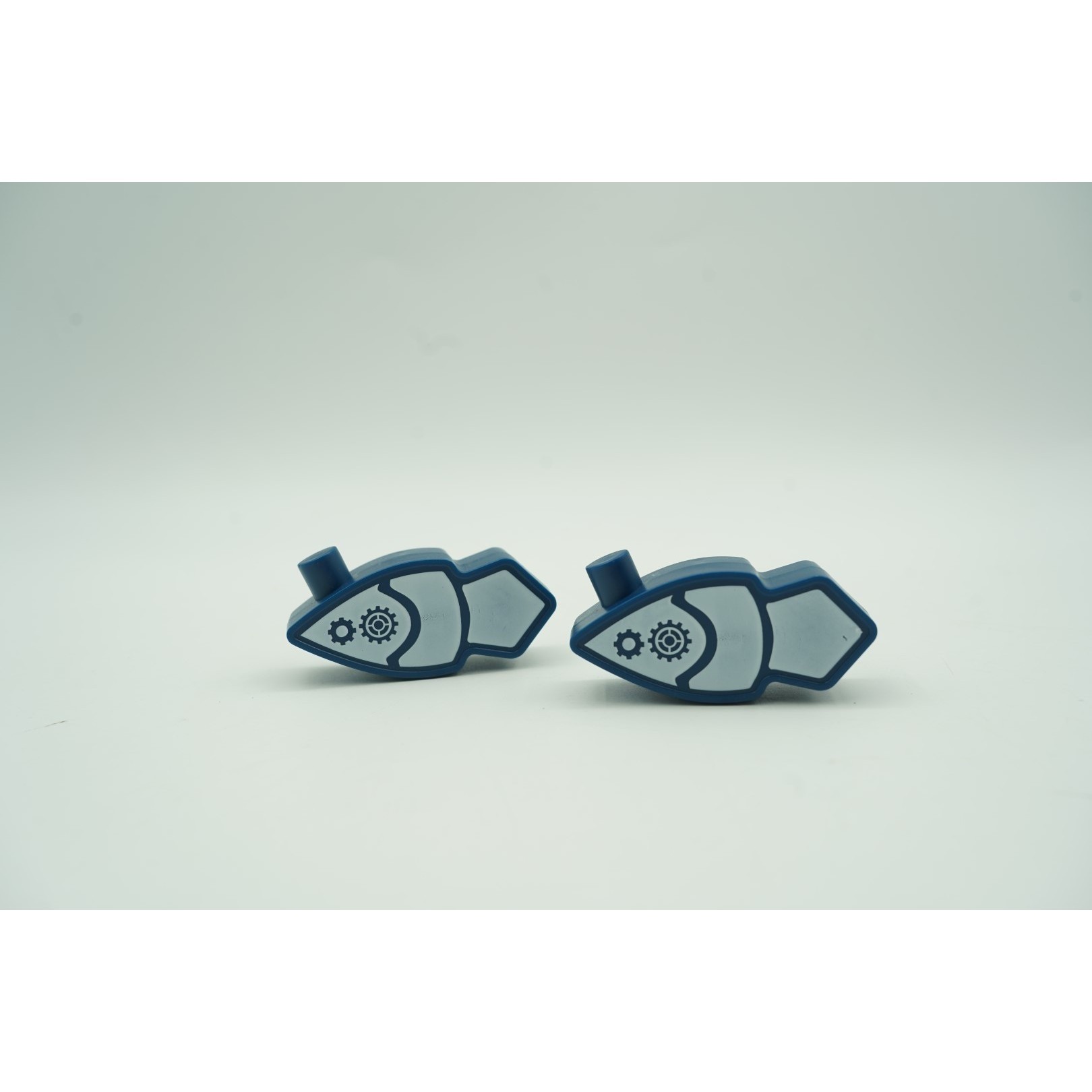 Set inteligent de blocuri magnetice pentru copii, 7 piese, cutie depozitare, robotel, albastru [11]