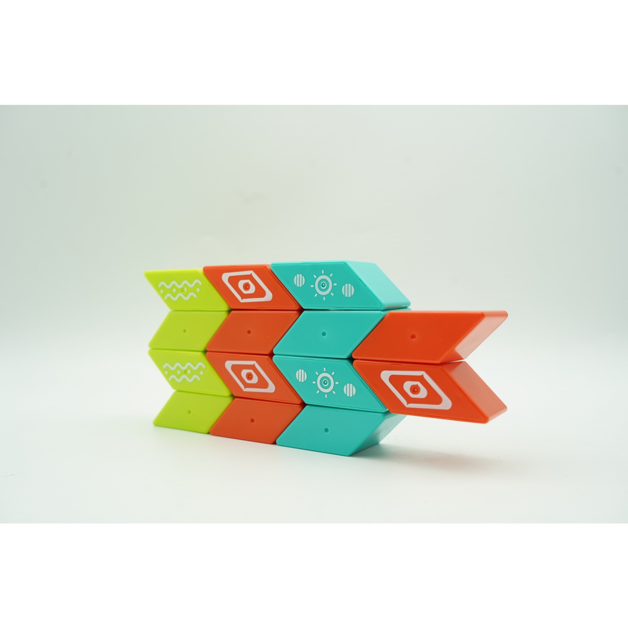 Set inteligent de constructie cu piese magnetice, 26 piese, +3 ani, multicolor [6]