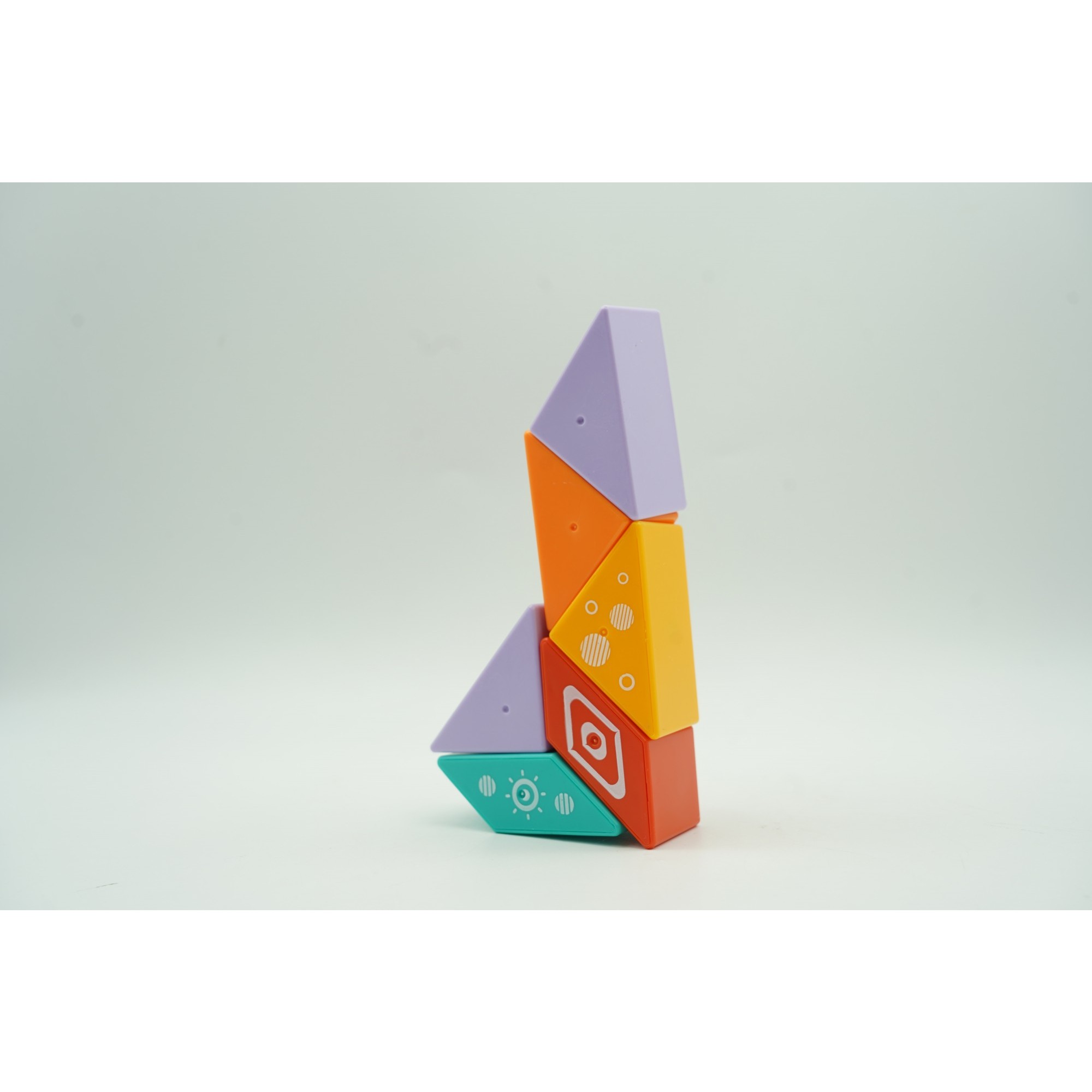 Set inteligent de constructie cu piese magnetice, , 6 piese, pentru copii, +3 ani, multicolor [7]