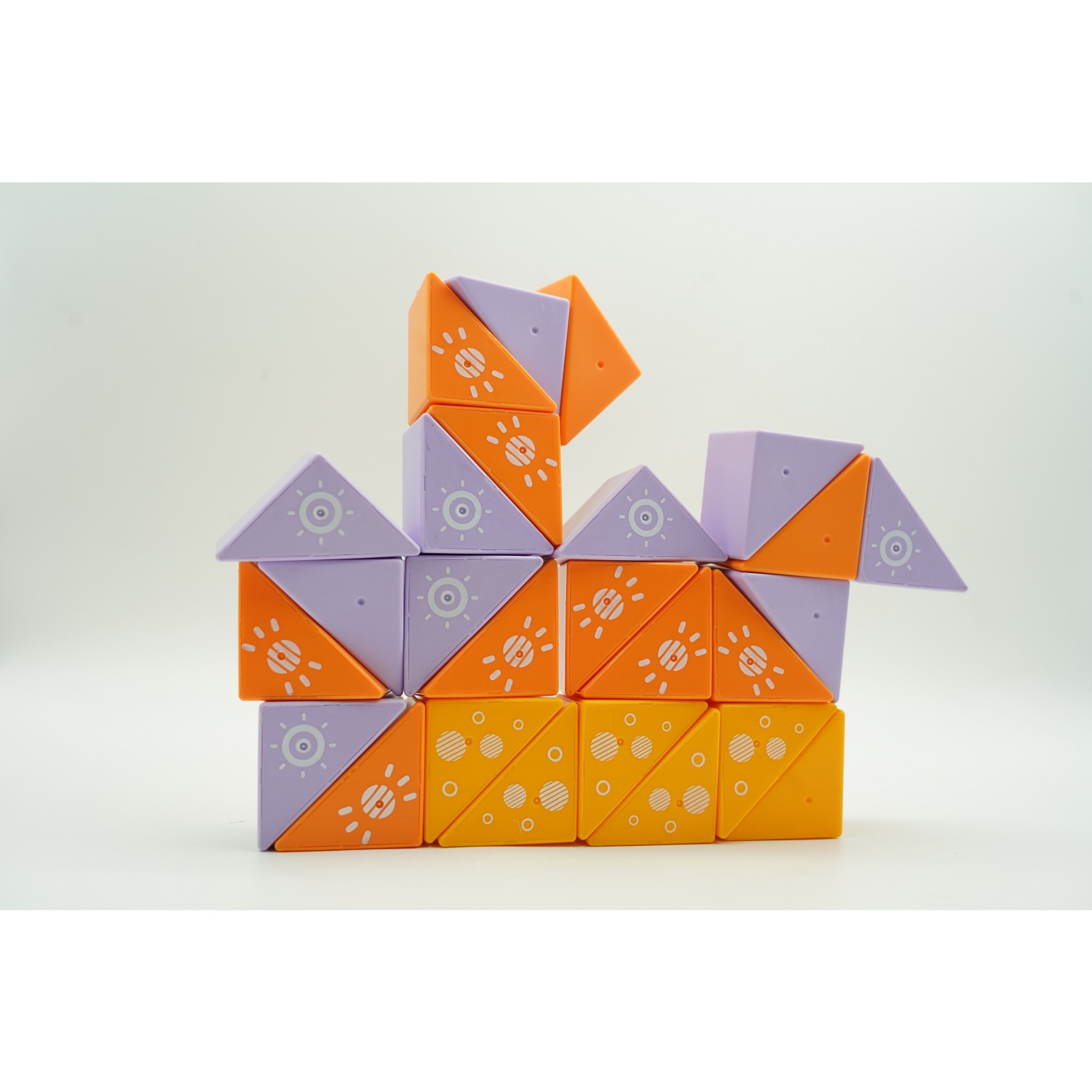 Set inteligent de constructie cu piese magnetice, , 26 piese, pentru copii, +3 ani, multicolor [9]