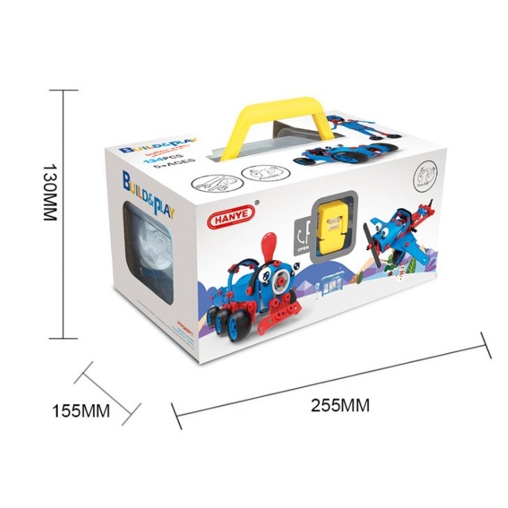 Set pentru construit masini, , Educativ si creativ, 134 piese [3]