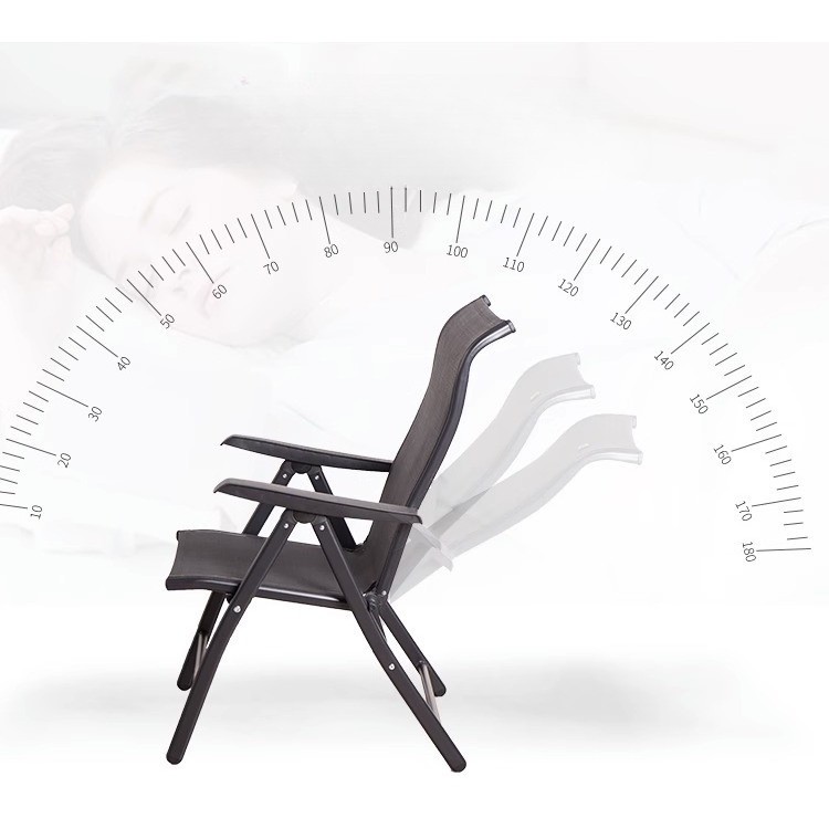 Scaun 2in1 de Gradina, , Sezlong, Suport Picioare, Pliabil, Cadru Metalic, Impermeabil, 47 x 110 x 46 cm, Negru [3]