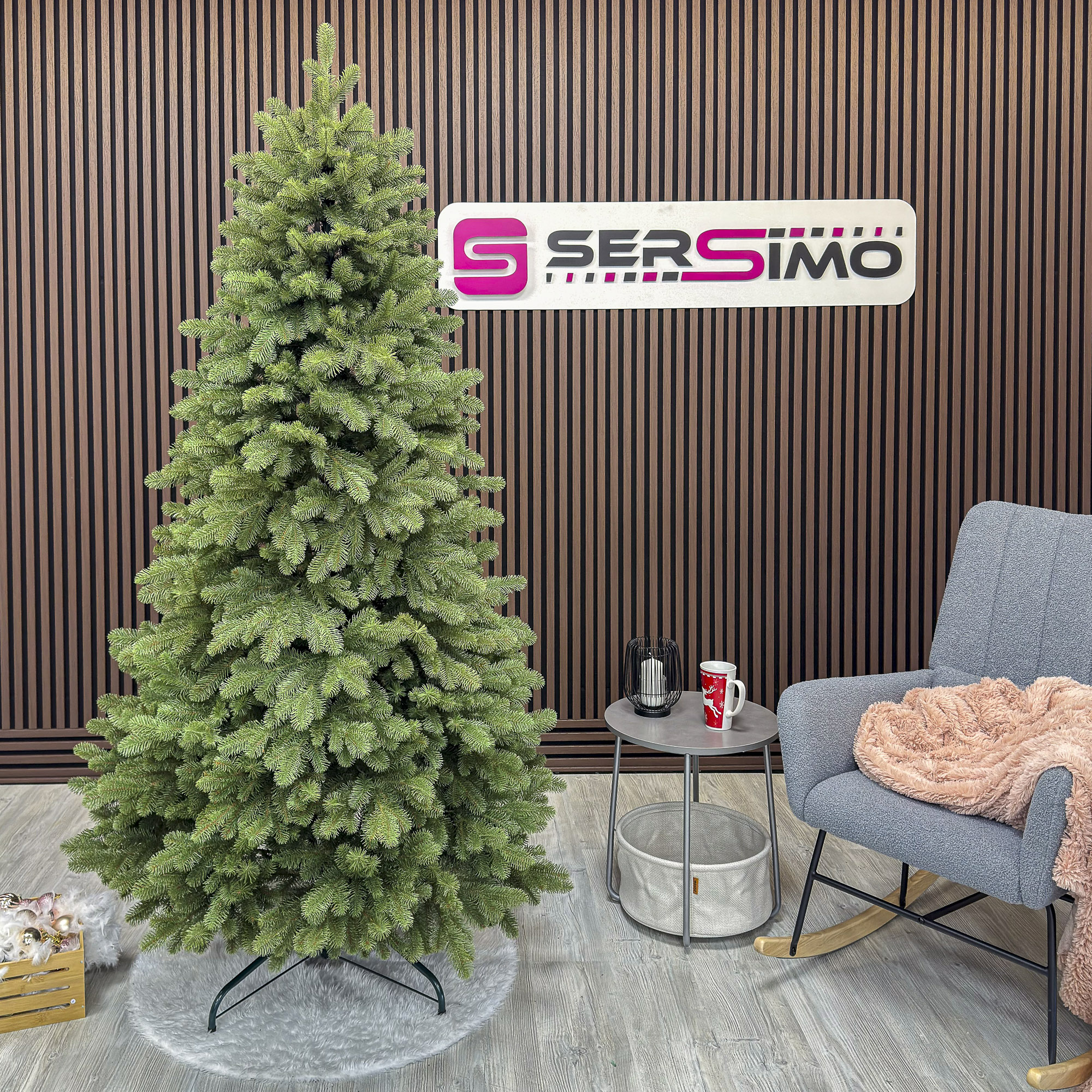 Brad artificial Sersimo, Silvee Elite, verde, integral 3D, 220 cm [3]