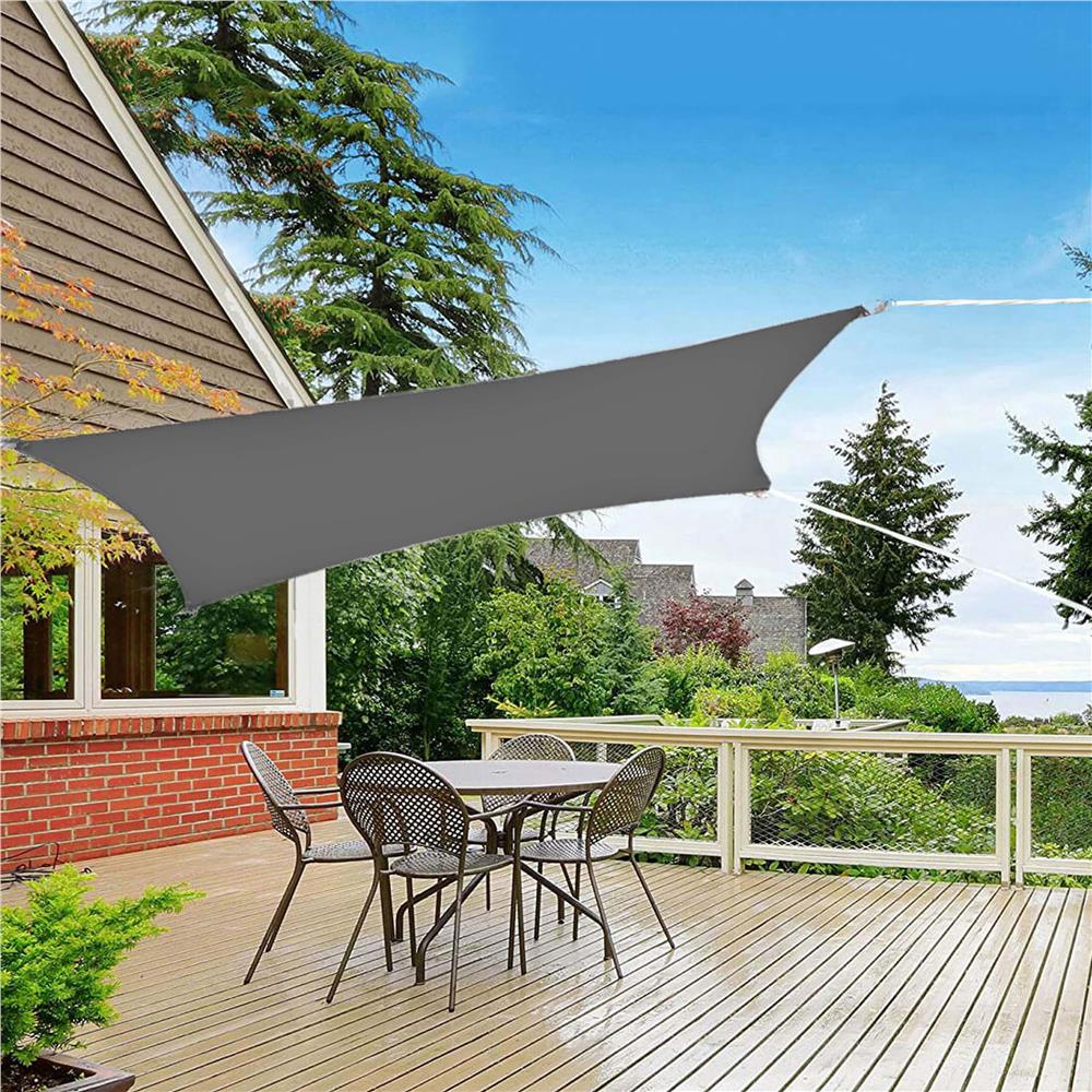 Prelata umbrire 4x3 m pentru terasa sau balcon, impermeabila, protectie UV, gri [11]