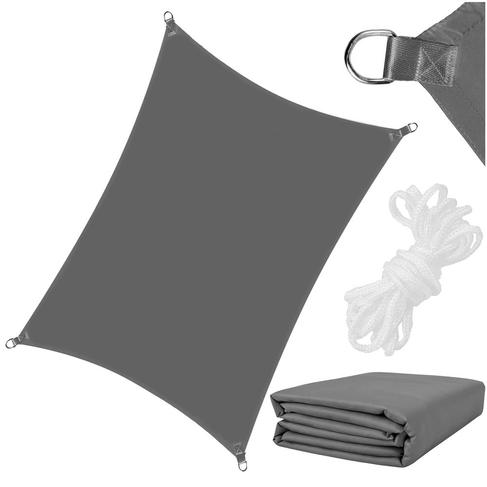 Prelata umbrire 4x3 m pentru terasa sau balcon, impermeabila, protectie UV, gri [5]