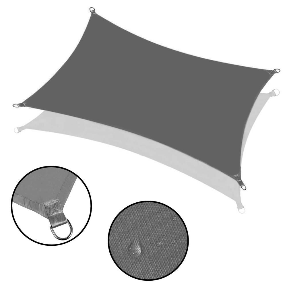 Prelata umbrire 4x2 m pentru terasa sau balcon, impermeabila, protectie UV, gri [22]