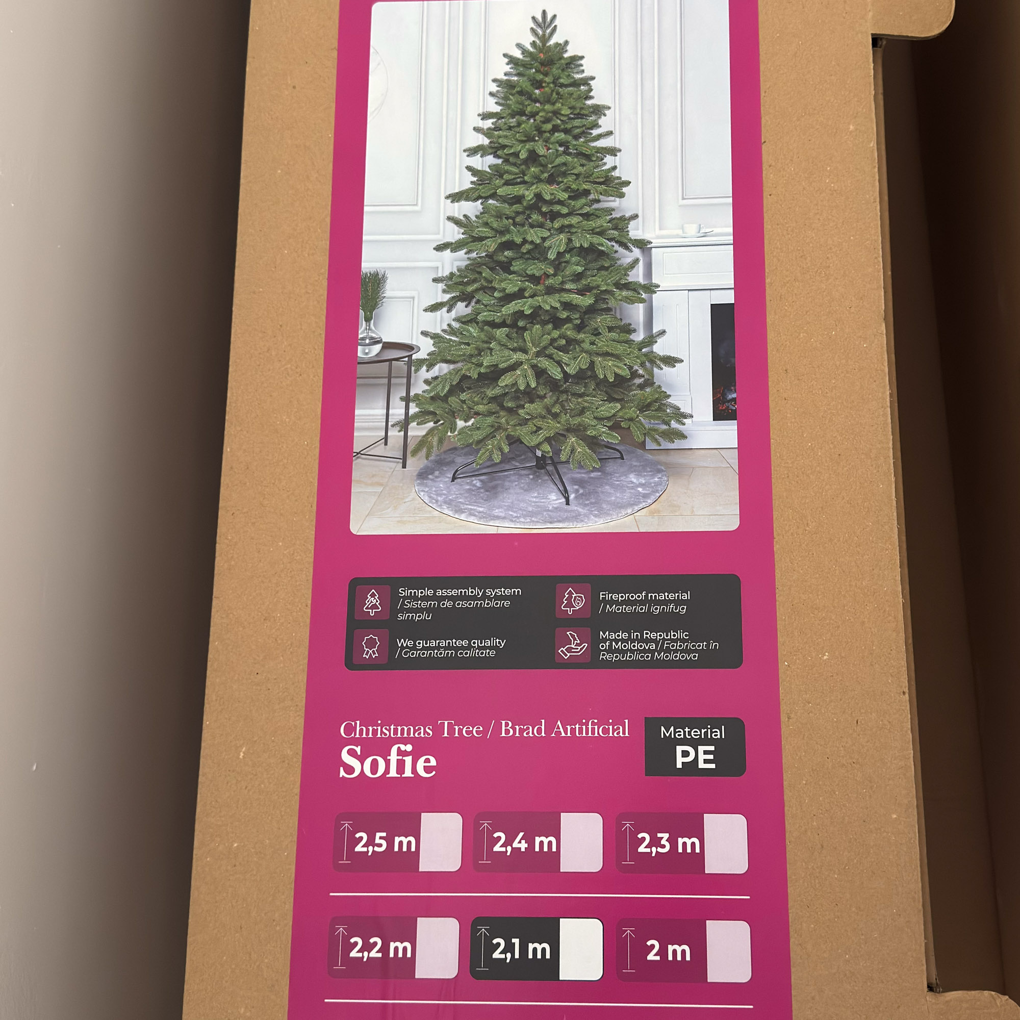 Brad artificial Sersimo, Sofie Elite, verde, integral 3D, 210 cm [13]